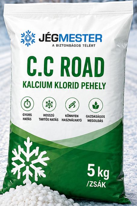 C.C ROAD kalcium-klorid Pehely (5 kg)